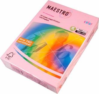 Бумага MAESTRO color А4 250л. PI25 Pink 160г/м2 розовый