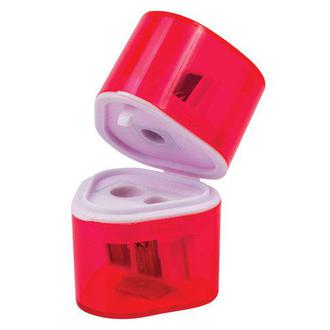 Точилка с контейнером пластик. 3 отверстия