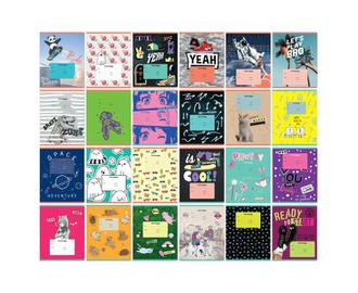 Тетрадь  18л. клетка "BG" 11712 Super Mix-24