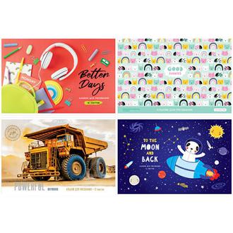 Альбом для рисования 12л. Спейс 36106 Микс. Ассорти