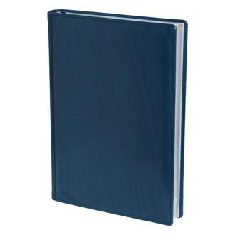 Ежедневник NG А4 2018 Portland синий серебряный срез