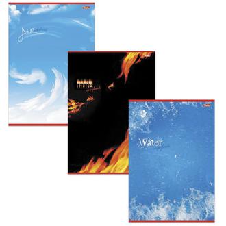 Тетрадь  48л. Хатбер А4 скрепка клетка Стихии природы 48Т4вмВ3 выб. лак