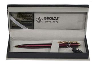 Ручка "Regal" шарик. 5302 бордовый корпус в футляре