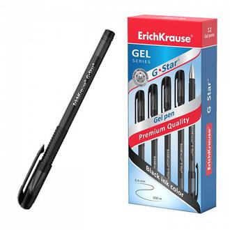 Ручка гелевая "Erich Krause" 0,5мм G-Star 45207 черный