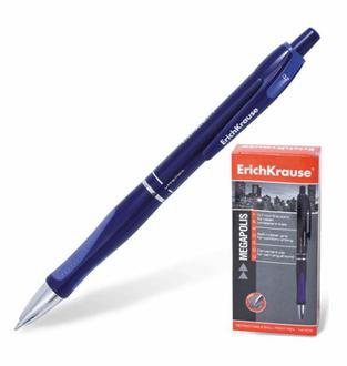 Ручка шар. "Erich krause" автом. Megapolis 0,7мм 31 синий