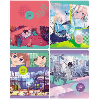 Тетрадь  48л. BG А5 клетка Hello new day 11056