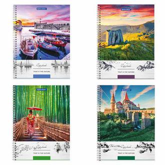 Тетрадь  80л. Brauberg А4 тв. обл. 404054 гребень