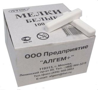 Мел шк.белый 100шт. "Алгем" МШБ-100