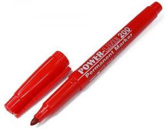 Маркер перм. "Line plus" 1мм 220UF красный