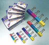 Зажимы 51мм цветн. "Спейс" 19363