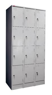 Шкаф металл. ШРМ-312 для хранения сумок 1860*900*500 3 секций, 12 ячеек
