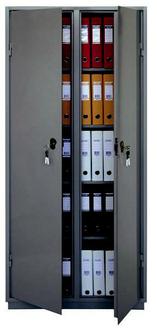 Шкаф металл. КБС-10 бухгалтерский ВхШхГ (1850*880*390) 2 секции, 8 полок 100кг