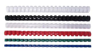 Пружина для переплета пластиковая 12мм белая BP2031 90л.