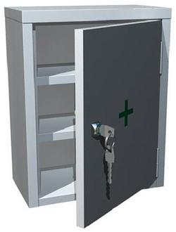 Аптечка медицинская металлическая АМ-1 380*300*160мм