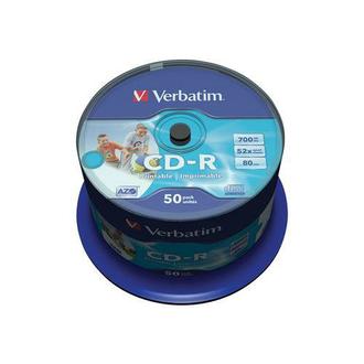 Диск CD-R Verbatim 700MБ 80мин. 52х 50шт./уп. Cake Box