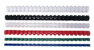 Пружина для переплета пластиковая 25мм белая "Binding" 220л.