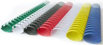 Пружина для переплета пластиковая 38мм черная "Binding" 340л.