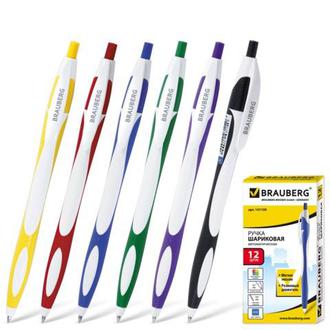 Ручка шар. "Brauberg" автом. 141159 синяя