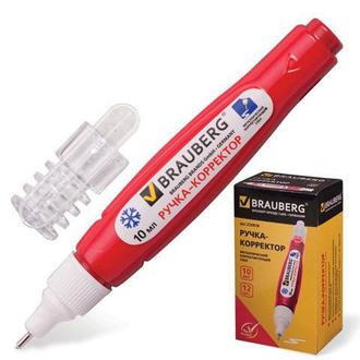 Ручка корректор "Brauberg" 10мл 220618 металлич. наконечник