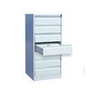 Шкаф-картотека металл. КР-7 (1370*525*585) выдвижных ящиков 7 формат документов А5 центр. замок 65кг