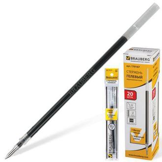 Стержень гелев. "Brauberg" 0,5мм черный 170167 игольчатый