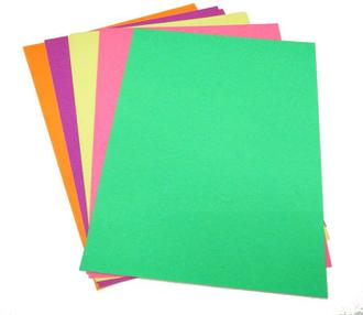 Набор цв. бум. А4  8л. 4цв. Action FD010002 флюор.