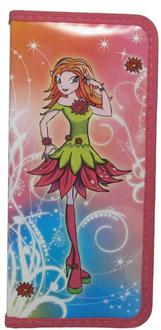 Пенал б/наполн. schoolФОРМАТ 1 секция "Цветочные феи" ПП1-1ЦФ