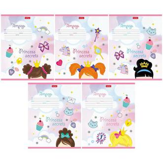 Тетрадь  12л. клетка "Хатбер" 12Т5блВ1 Секретики принцесс