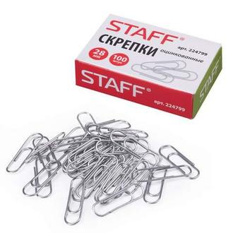 Скрепки 28мм Staff оцинк. 224799