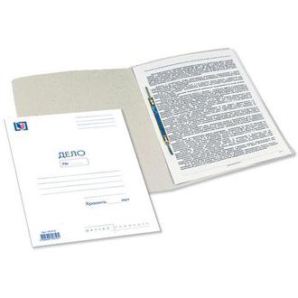 Скоросшиватель "Дело" 320г/м2 белый мелов.121512/257307