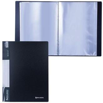 Папка индекс  30л "Brauberg" 0,6мм Стандарт 221600 черный