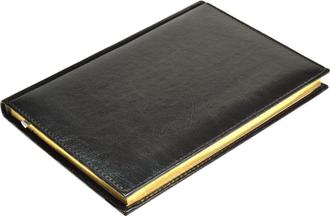 Ежедневник NG А4 2018 Portland черный золотой срез