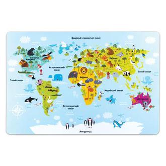 Подкладка на стол А3 пластик Карта мира 227248