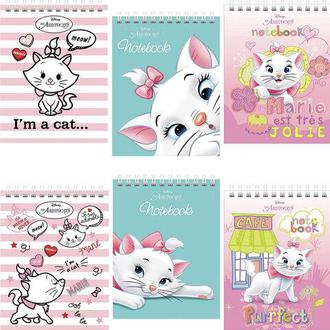 Блокнот 40л. А6 Хатбер гребень Кошечка Мари 40Б6В1гр