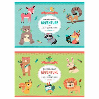 Альбом для рисования 12л. Спейс 44412 Животные