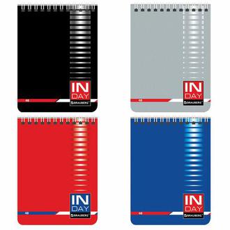 Блокнот 48л. А6 "Brauberg" спир.верх. 121721