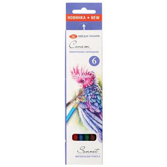 Карандаши "ЗХК"  6цв. Сонет 81411435 акварельные