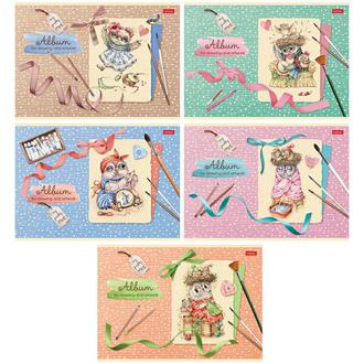 Альбом для рисования 16л. Хатбер мелов. Совушки-милашки 16А4В