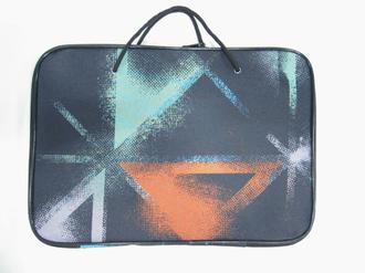 Папка тканевая А4 1 отд. 228345 синий с ручками