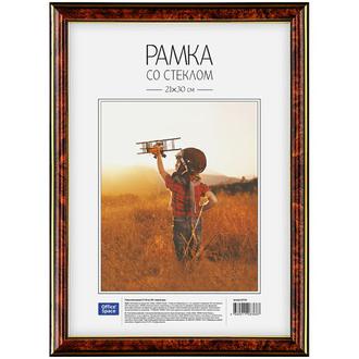 Рамка д/фото 21*30 пластик орех темный 222163