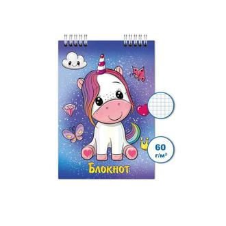 Блокнот 24л. А7 спираль Апрель ассорти