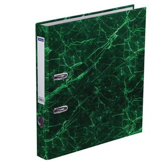 Папка 50мм "OfficeSpace" мрамор зеленая 242571