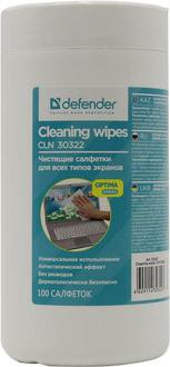 Салфетки влажные чистящие "Defender" 30322 для экранов