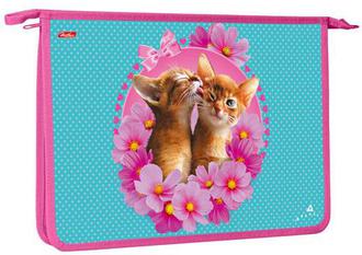 Папка д/тетрадей А4 Hatber 24047 молния Милашки