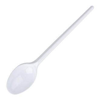 Ложка одноразовая 12,5см пластик белая чайная