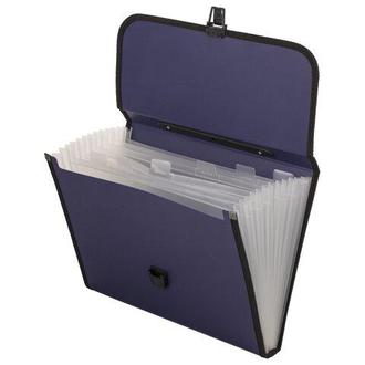 Папка на замке "Brauberg" 7 отд. 221205 синий