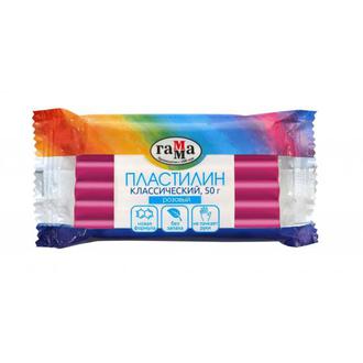 Пластилин  1цв. Гамма 50гр розовый 270818-07