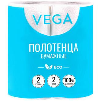 Полотенце бумажное "Vega" бел. 2сл. 2рулона