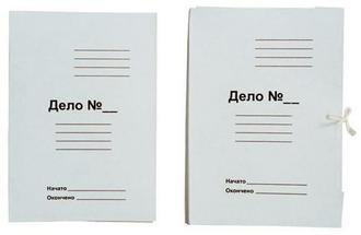 Папка "Дело" с завязками 440гр. немел. (Панкарт) 110926