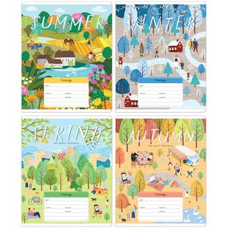 Тетрадь  18л. клетка "Meshu" 30891